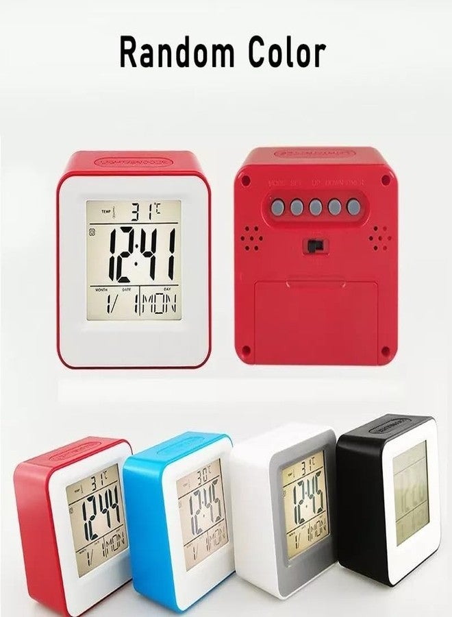 TEMIX Digital Mini Desk & Shelf Tempreature, Calendar Display Clocks for Home & Office Clocks - Image 2